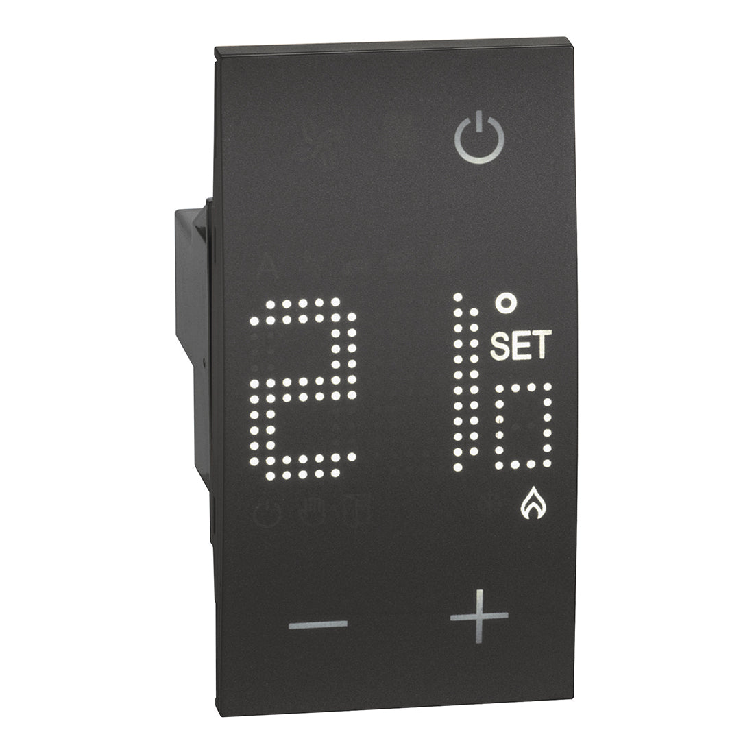 Termostato de ambiente electrónico - Dark - 2 módulos