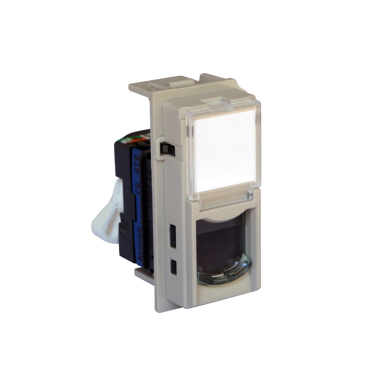 Base RJ45 - Cat.6 - UTP - Sand - 1 módulo