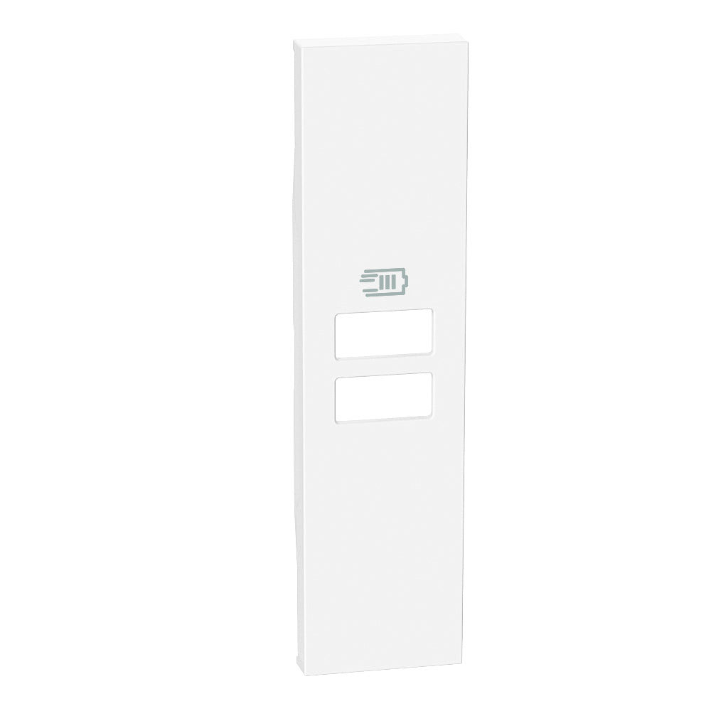 Frontal cargadores USB - Blanco - 1 módulo