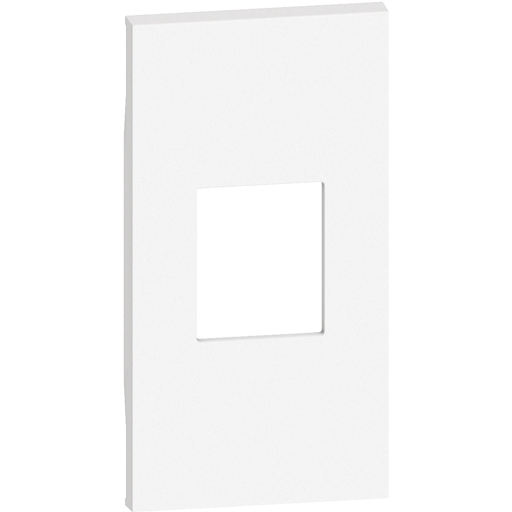 Frontal base fibra óptica - Blanco - 2 módulos
