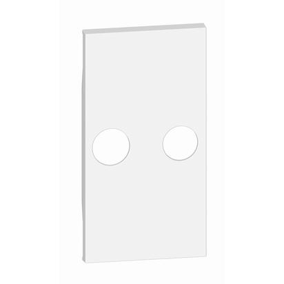 Frontal bases de televisión - Blanco - 2 módulos