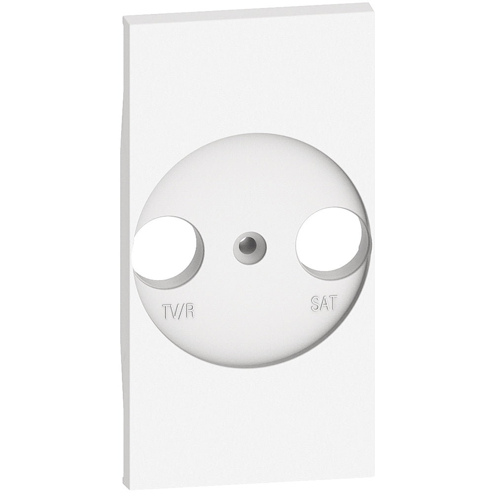 Frontal adaptador universal bases de televisión - Blanco - 2 módulos