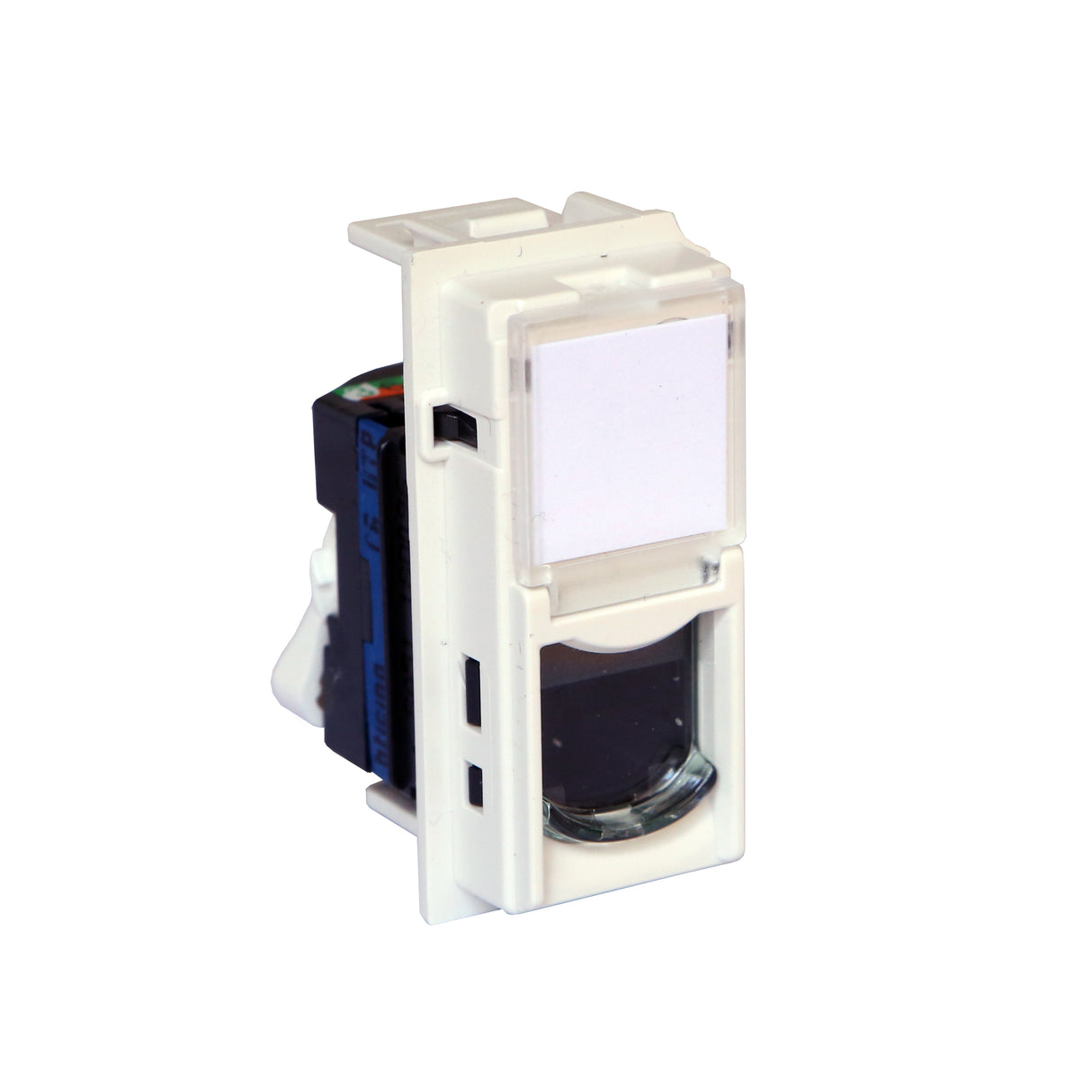 Base RJ45 - Cat.6 - UTP - Blanco - 1 módulo