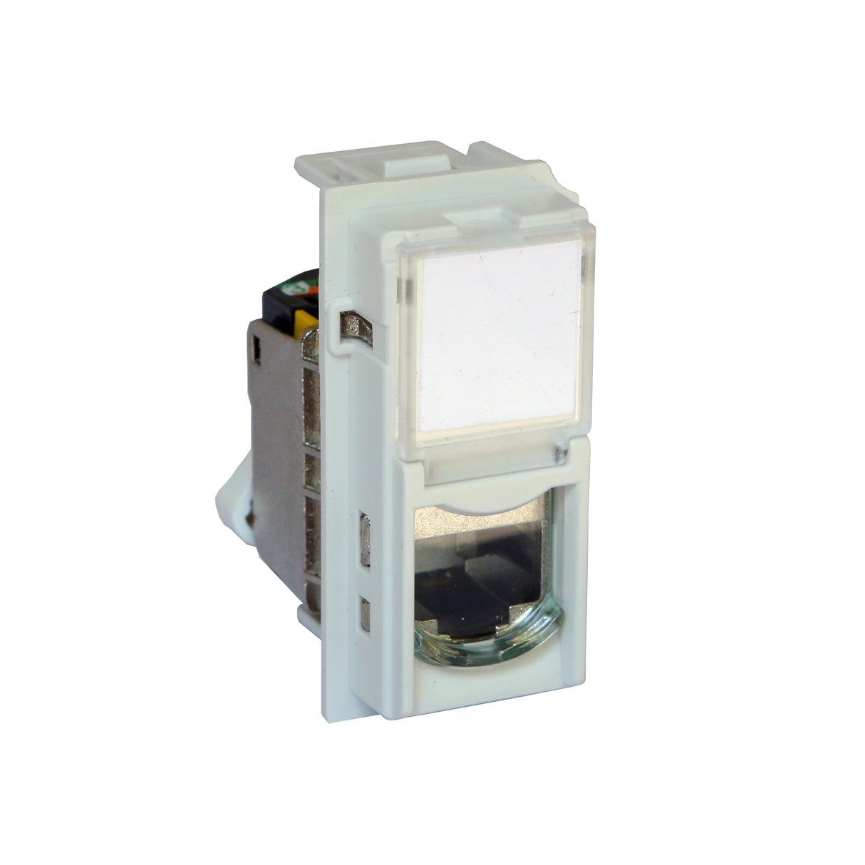 Base RJ45 - Cat.6A - UTP - Blanco - 1 módulo