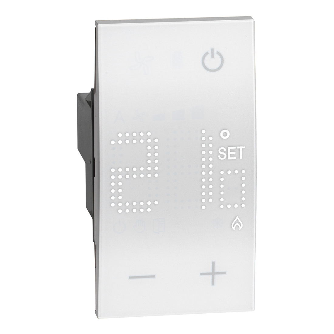 Termostato de ambiente electrónico - Blanco - 2 módulos