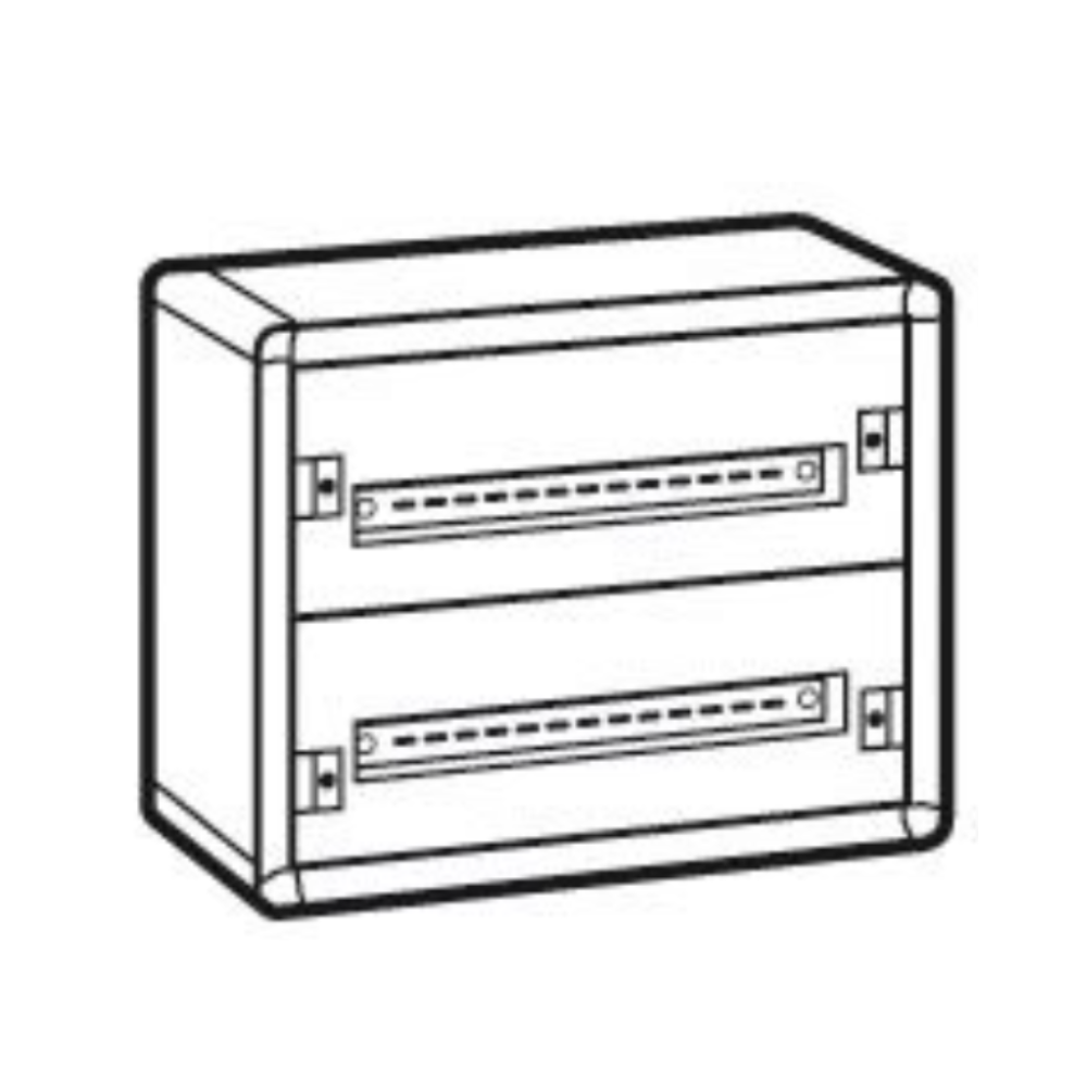 Caja distribución metálica XL³ 160 - totalmente modular - filas de 24 módulos