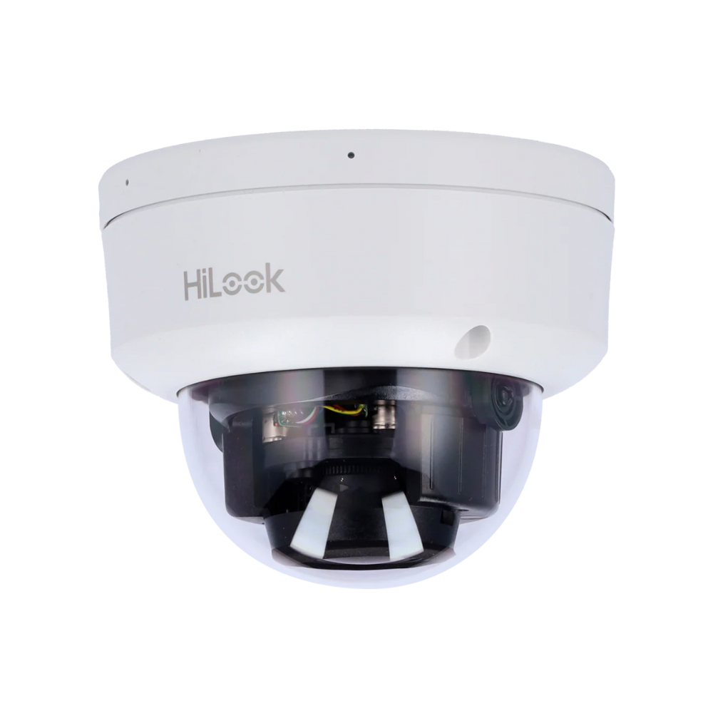 Cámara Domo IP – 4 MP y IP67 • Luz híbrida 30 m Lente varifocal motorizada Micrófono