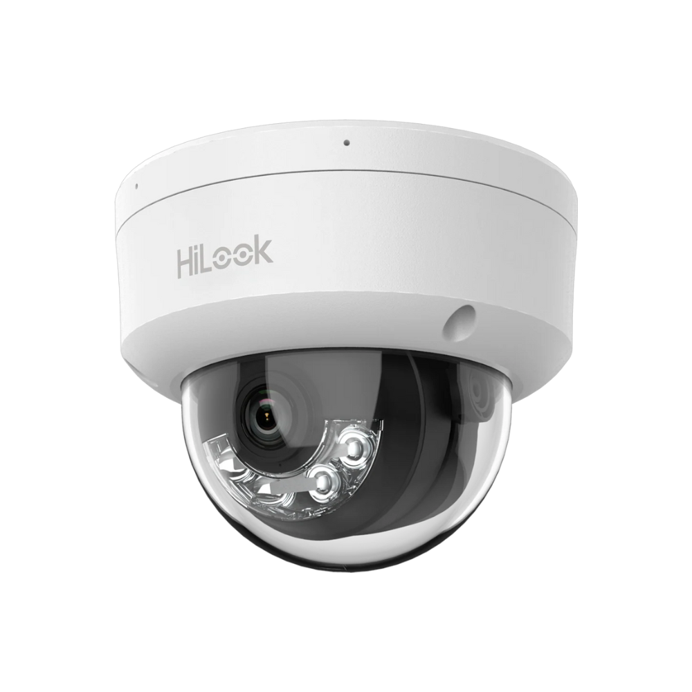 Cámara Domo IP – 6 MP y IP67 • Luz híbrida 30 m Micrófono integrado