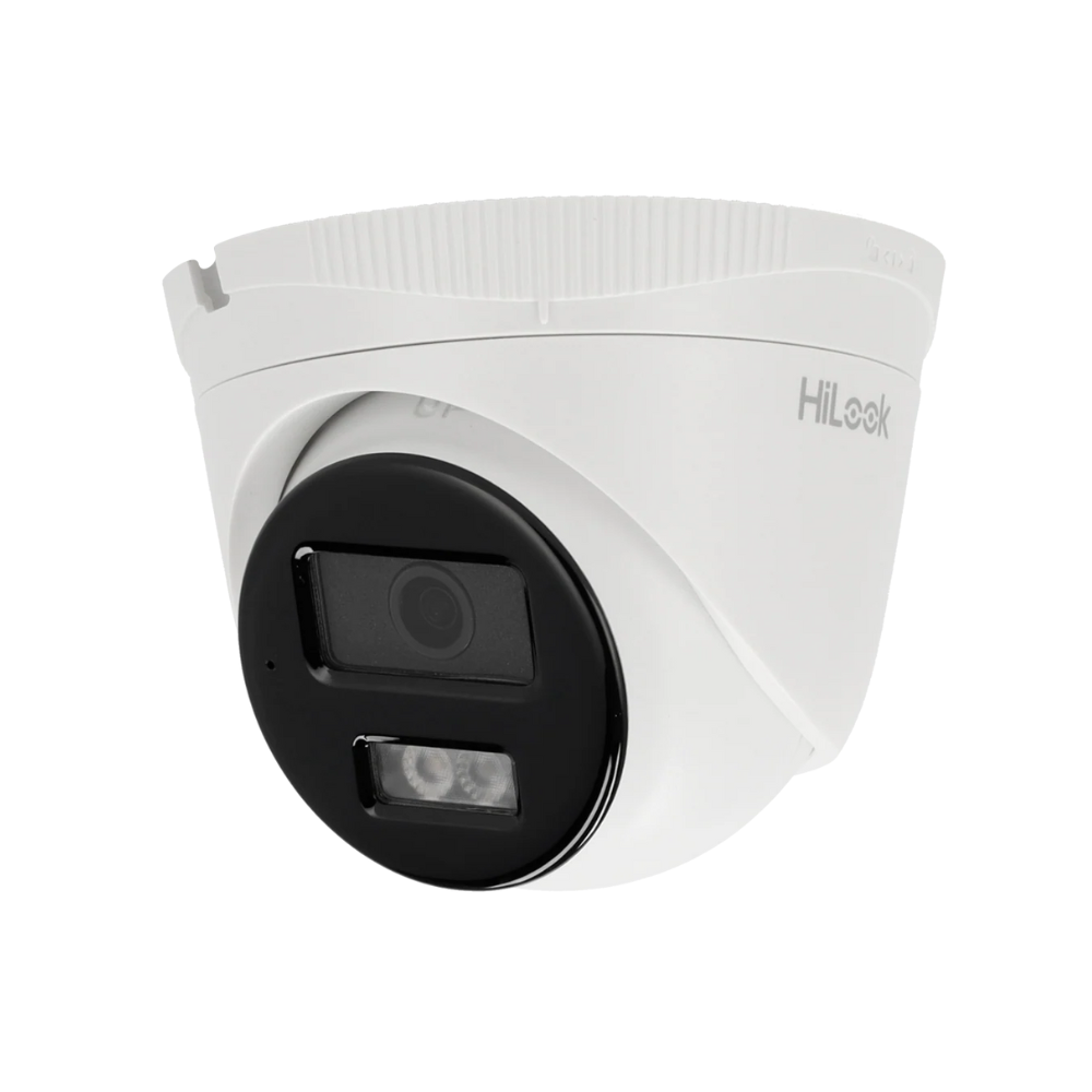 Cámara Turret IP – 6 MP y IP67 • Luz híbrida 30 m Micrófono integrado