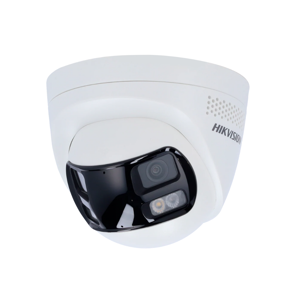 Cámara Turret IP – 6 MP y IP67 • Luz híbrida 30 m Micrófono y altavoz integrados