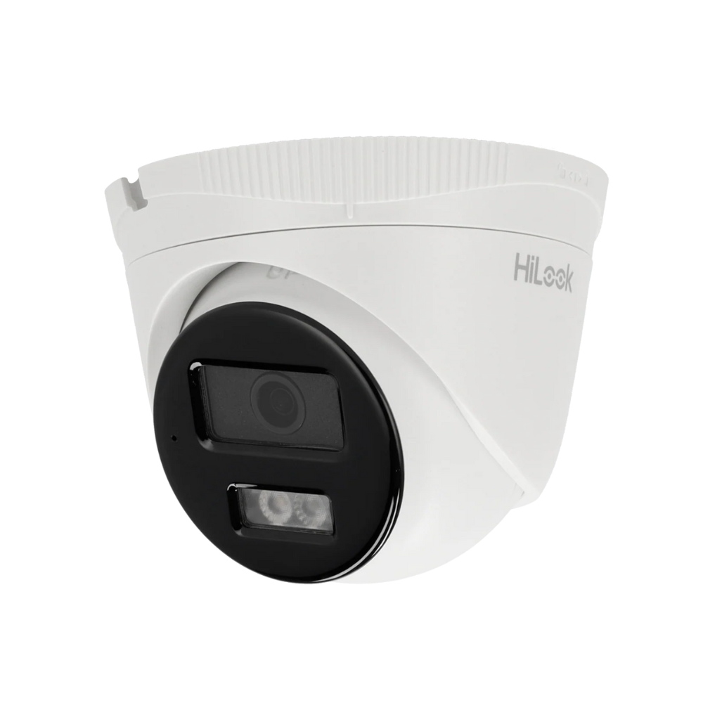 Cámara Turret IP – 8 MP y IP67 • Luz híbrida 30 m Micrófono integrado