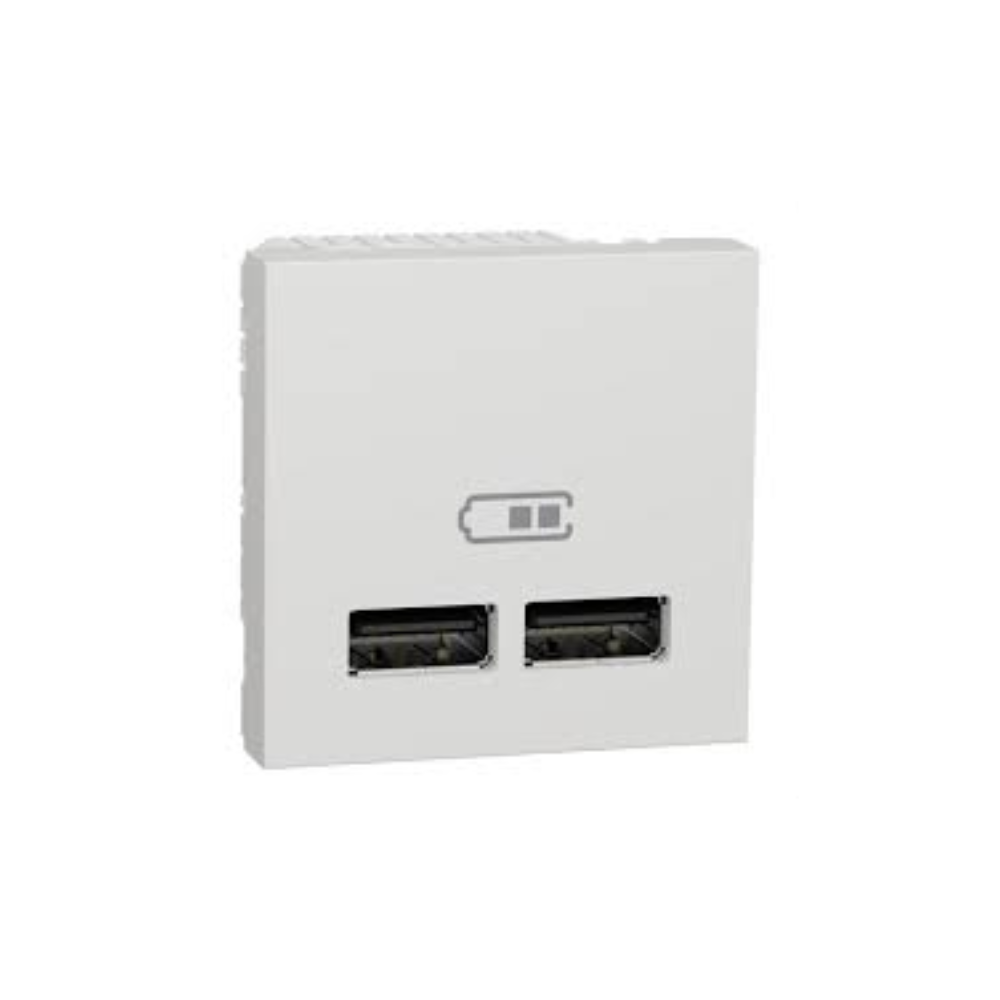Cargador doble USB 2,1A  1 módulo