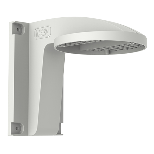 Soporte de pared para cámaras domo, Carga máxima 2 Kg - ABS+PC / Color blanco - Diseño estético y resistente