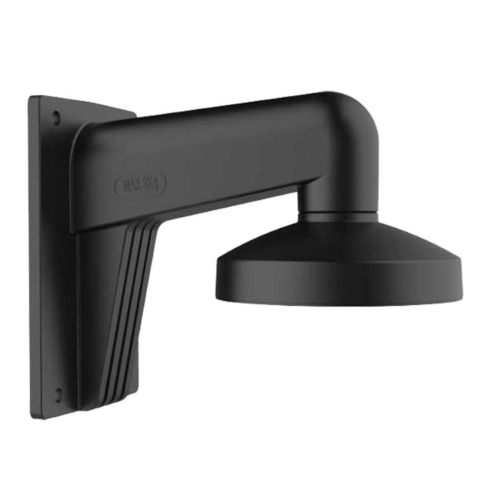 Soporte de pared - Caja de conexiones para uso en exterior. Color negro, compatible con Hiwatch, pasador de cables
