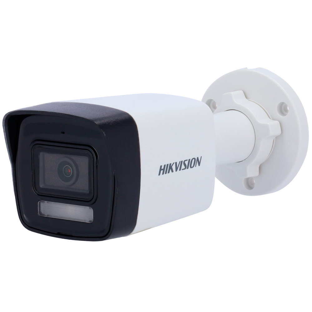 Cámara Bullet IP – Lente 4 mm y IP67 • Luz híbrida 30 m Micrófono integrado