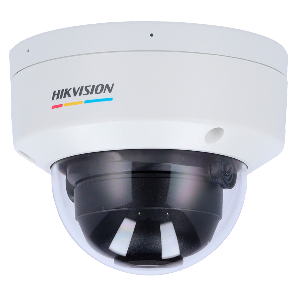 Cámara Domo IP – 4 MP y Lente 2.8 mm • visión nocturna 30 m Micrófono integrado