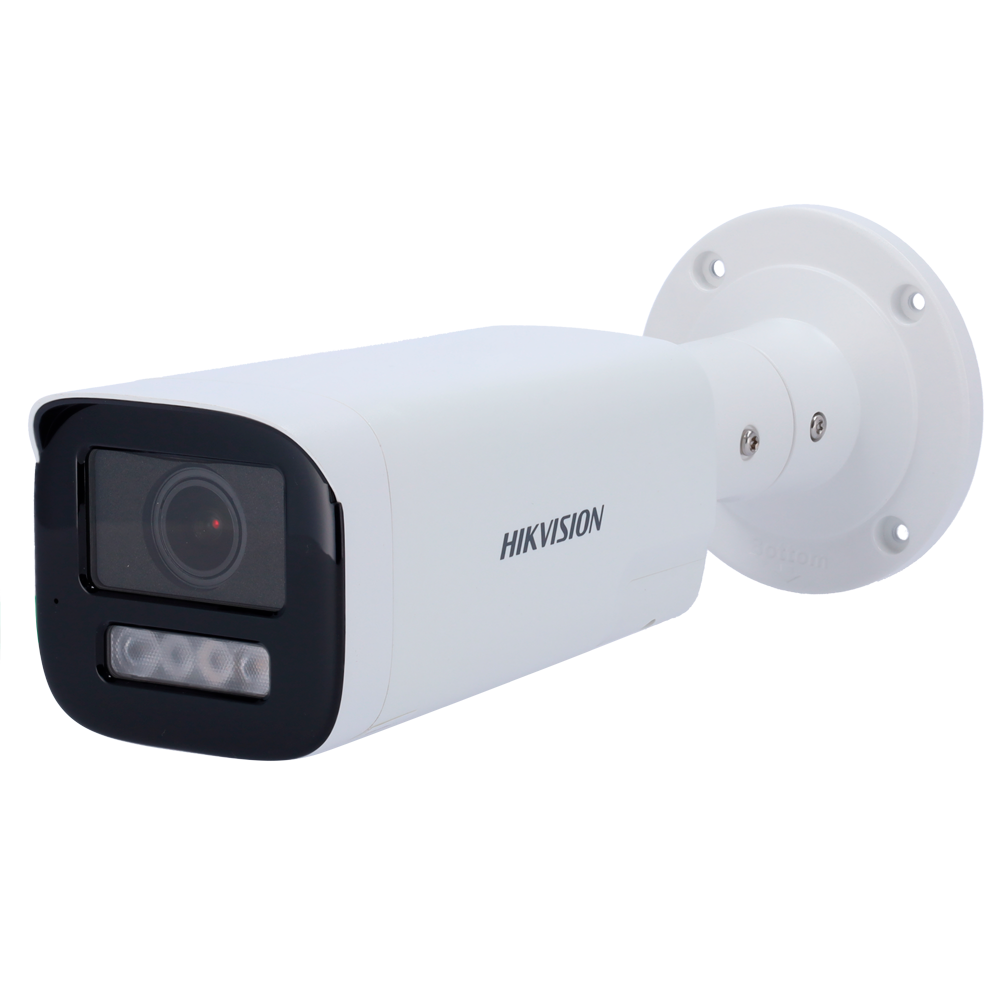 Cámara Bullet IP – 4 MP y IP67 • Luz híbrida 50 m Micrófono integrado