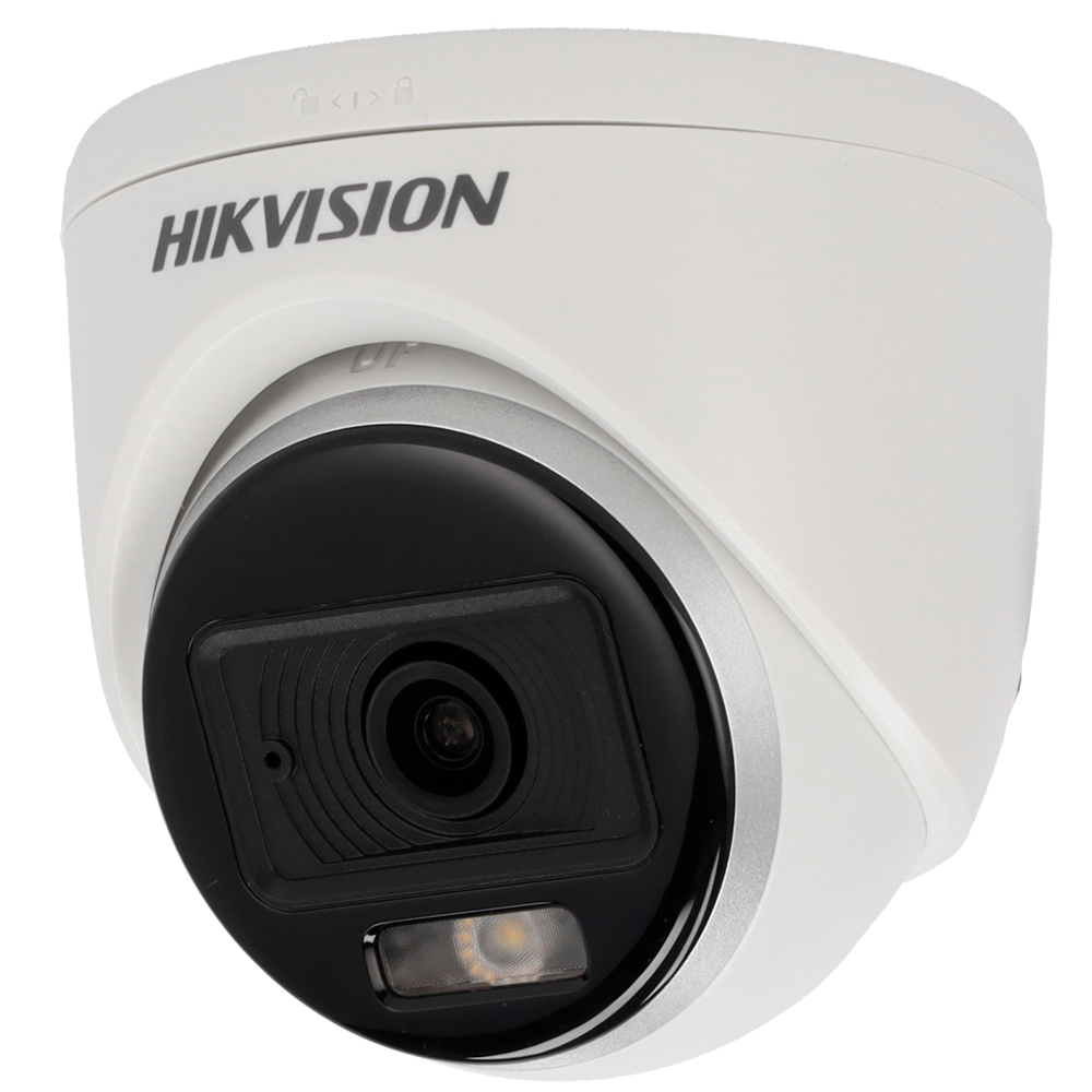 Cámara Domo 4 en 1 – Lente 3.6 mm y micrófono integrado • Luz híbrida 20 m Micrófono integrado