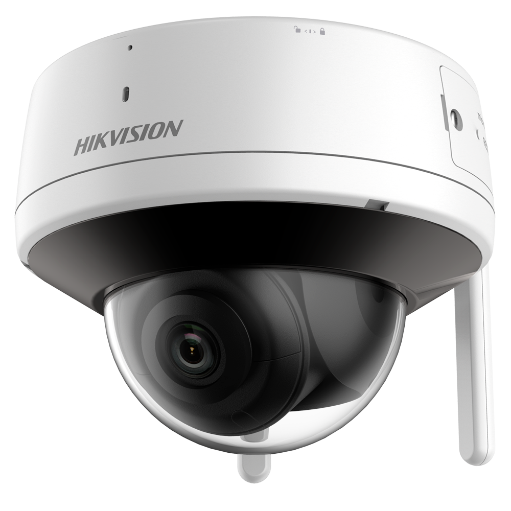 Cámara tipo Domo con Wi-Fi - Resolución: 4 MP, lente de 2.8 mm - Gran Angular | Micrófono y altavoz integrados, Hikvision serie Value