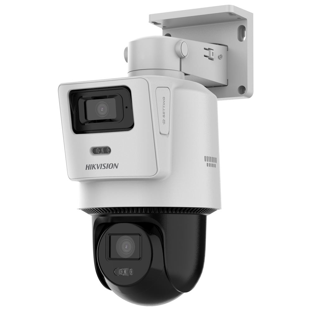 Cámara tandem IP – IP66 y micrófono integrado • Luz híbrida 30 m Micrófono integrado