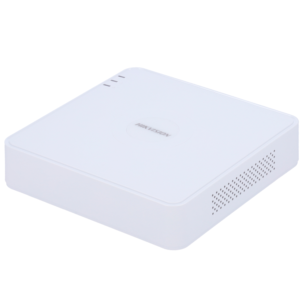 Grabador NVR paraCámaras IP, 4 CH vídeo - Ancho de banda 40 Mbps