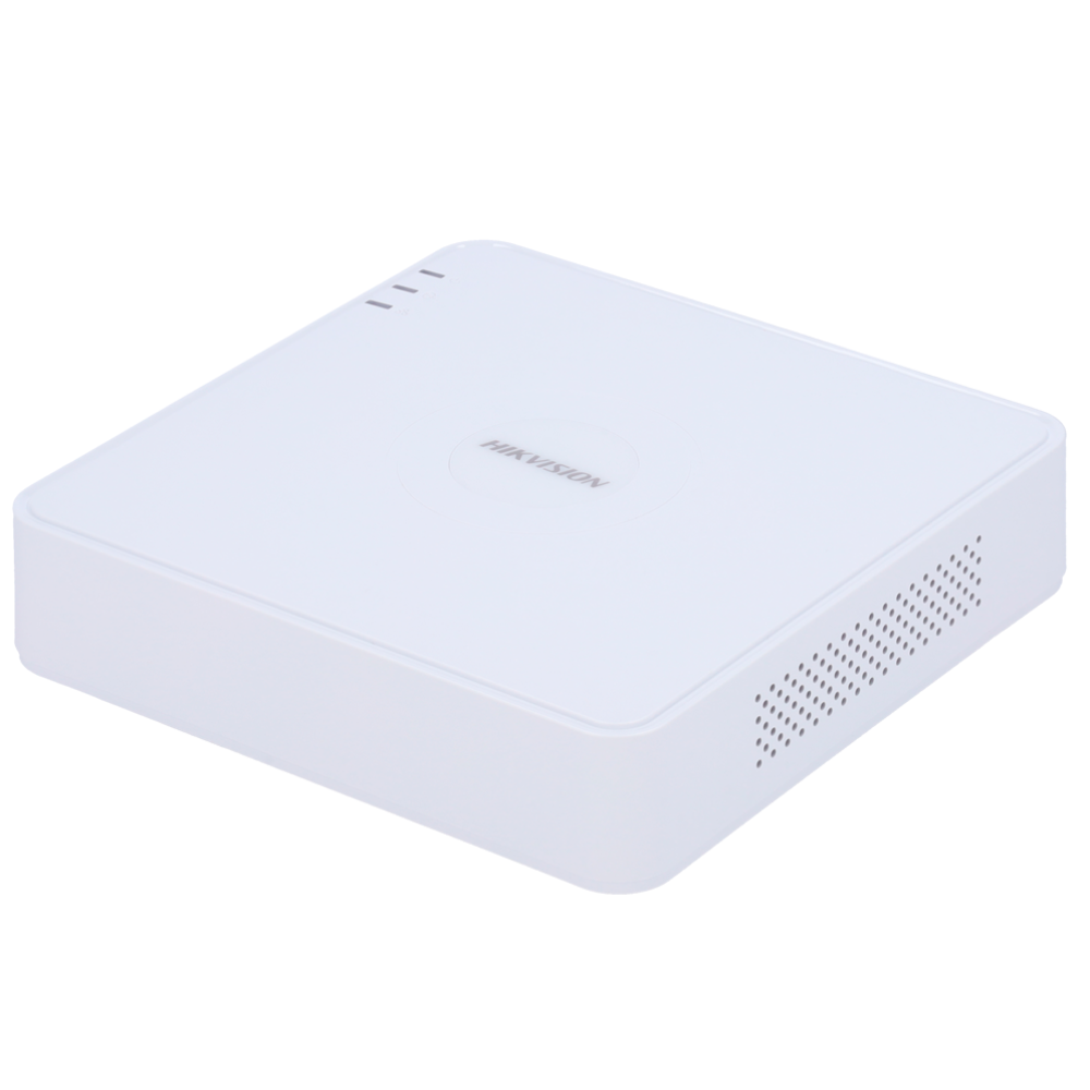 Grabador NVR paraCámaras IP, 4 CH vídeo - Ancho de banda 40 Mbps