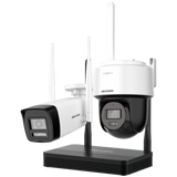 Kit Bullet Wi-Fi - Resolución: 4 MP, lente de 2.8 mm - Gran Angular | Micrófono integrado, Hikvision
