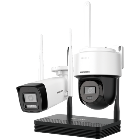 Kit Bullet Wi-Fi - Resolución: 4 MP, lente de 2.8 mm - Gran Angular | Micrófono integrado, Hikvision