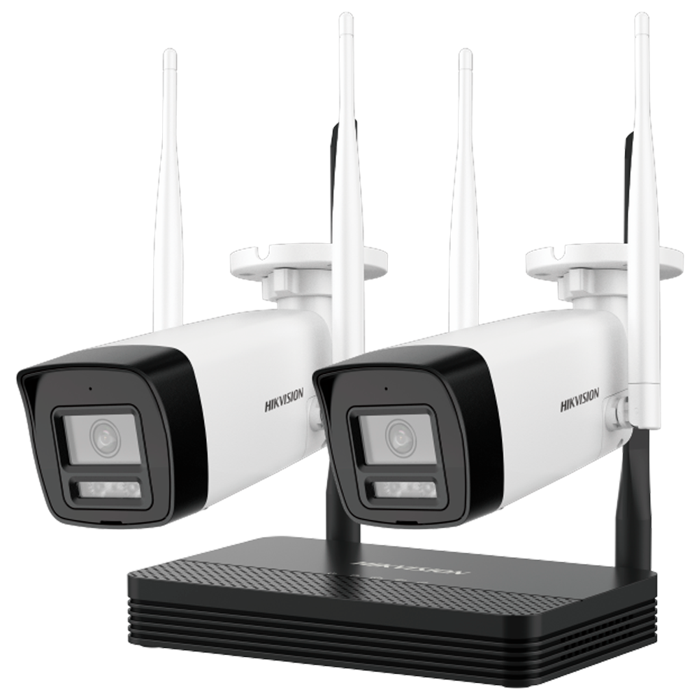 Kit Bullet Wi-Fi - Resolución: 6 MP, lente de 2.8 mm - Gran Angular | Micrófono integrado, Hikvision