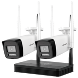 Kit Bullet Wi-Fi - Resolución: 6 MP, lente de 2.8 mm - Gran Angular | Micrófono integrado, Hikvision