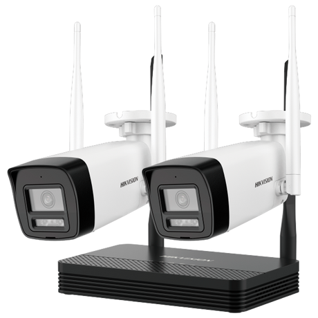 Kit Bullet Wi-Fi - Resolución: 6 MP, lente de 2.8 mm - Gran Angular | Micrófono integrado, Hikvision