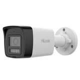 Cámara tipo Bullet IP - Resolución: 4 MP, lente de 2.8 mm - Gran Angular | Micrófono integrado, Hikvision gama Hilook