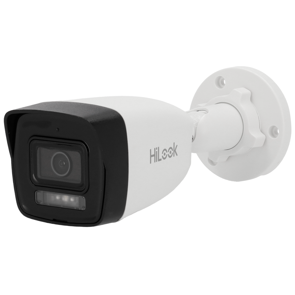 Cámara tipo Bullet IP - Resolución: 6 MP, lente de 2.8 mm - Gran Angular | Micrófono integrado, Hikvision gama Hilook