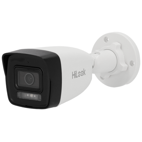 Cámara tipo Bullet IP - Resolución: 8 MP, lente de 2.8 mm - Gran Angular | Micrófono integrado, Hikvision gama Hilook