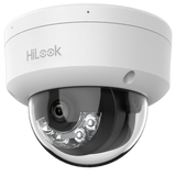 Cámara tipo Domo IP - Resolución: 4 MP, lente de 2.8 mm - Gran Angular | Micrófono integrado, Hikvision gama Hilook