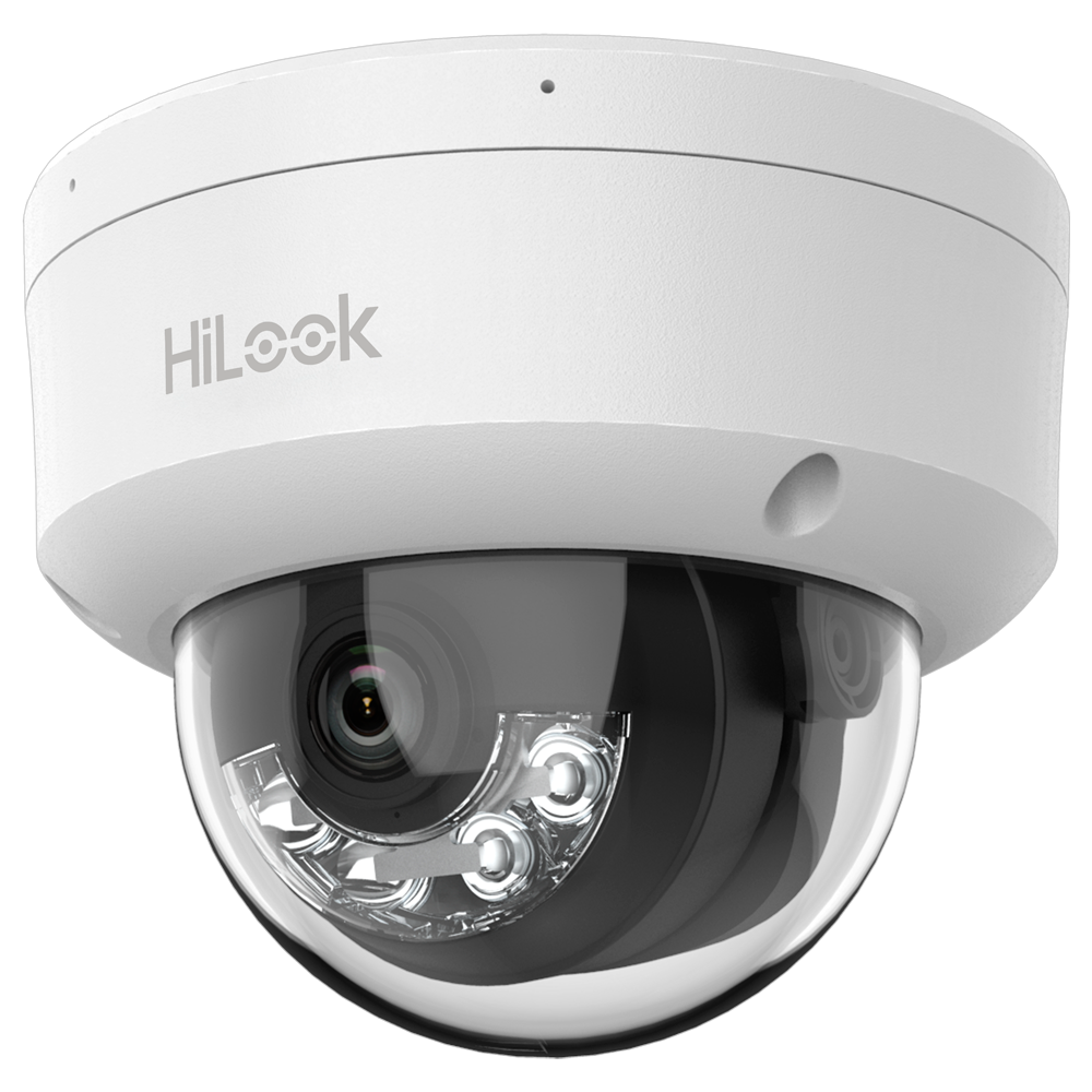 Cámara tipo Domo IP - Resolución: 6 MP, lente de 2.8 mm - Gran Angular | Micrófono integrado, Hikvision gama Hilook