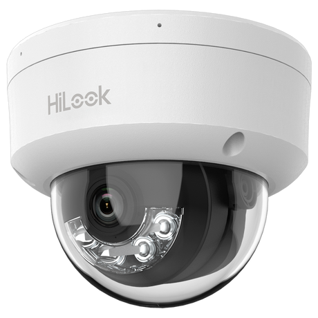 Cámara tipo Domo IP - Resolución: 6 MP, lente de 2.8 mm - Gran Angular | Micrófono integrado, Hikvision gama Hilook