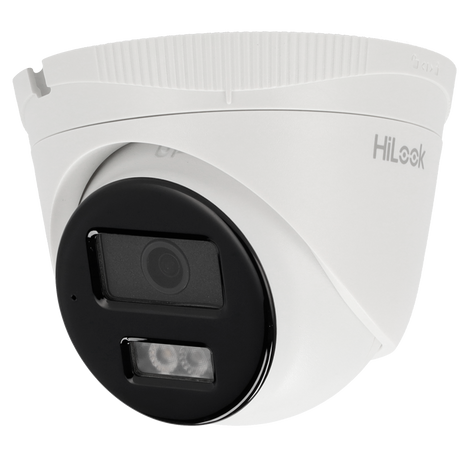 Cámara tipo Turret IP - Resolución: 4 MP, lente de 2.8 mm - Gran Angular | Detección de movimeinto, Hikvision gama Hilook