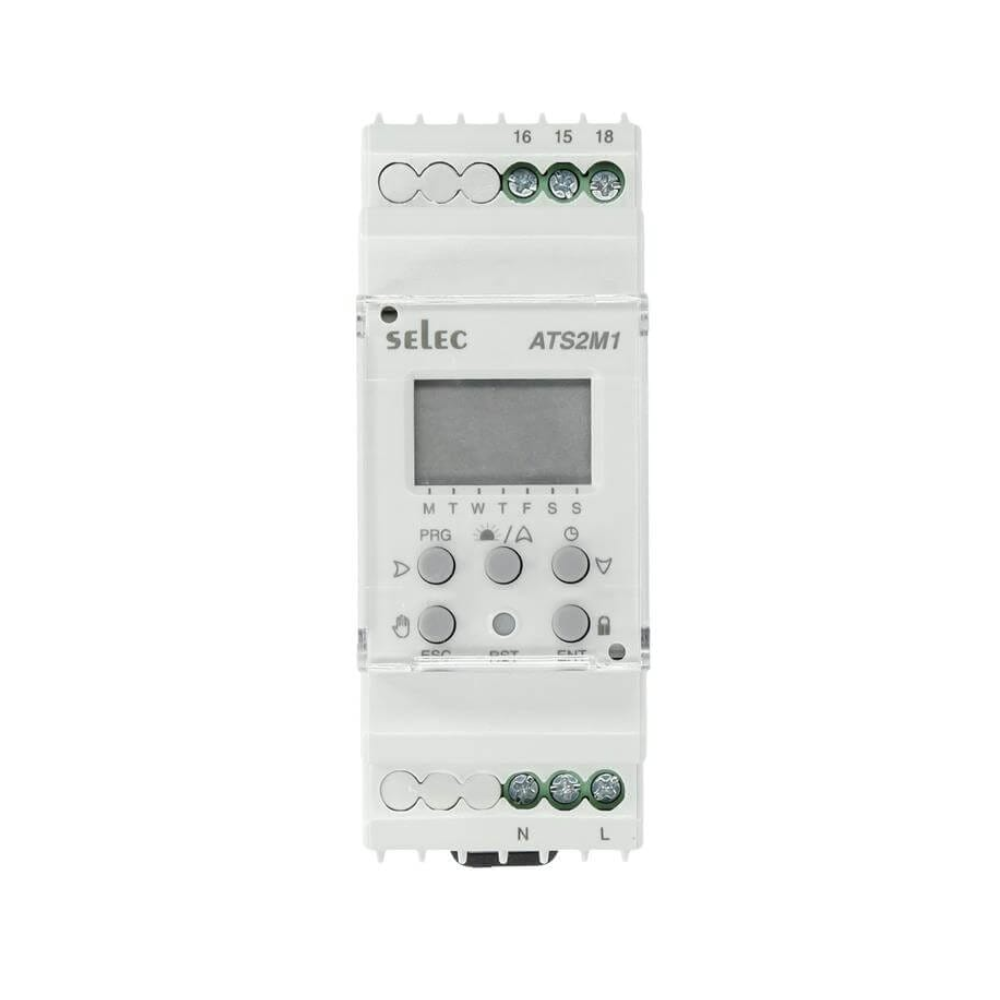 Interruptor horario astronómico 1NAC. Auto-on-off. 230VAC