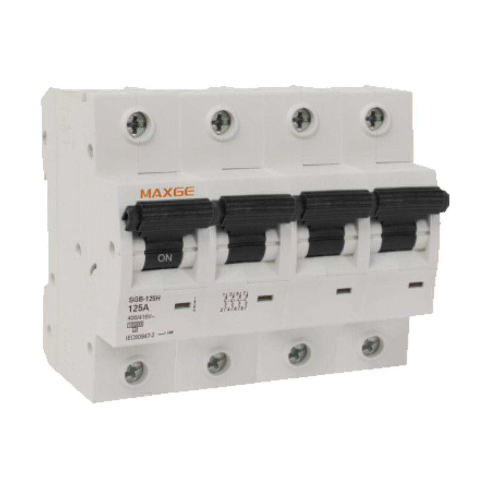Interruptor magnetotermico SGB125H industrial. 4 P, curva C. 15kA