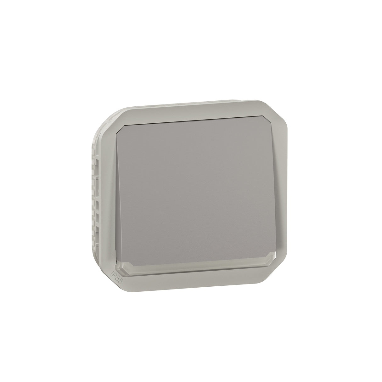 Pulsador luminoso NA Plexo modular - 10A - Gris