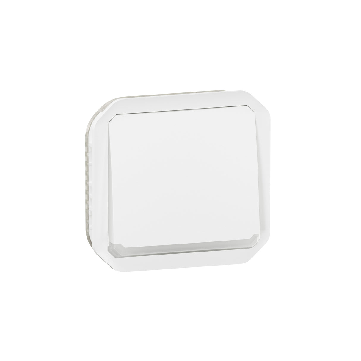 Pulsador luminoso NA Plexo modular - 10A - Blanco