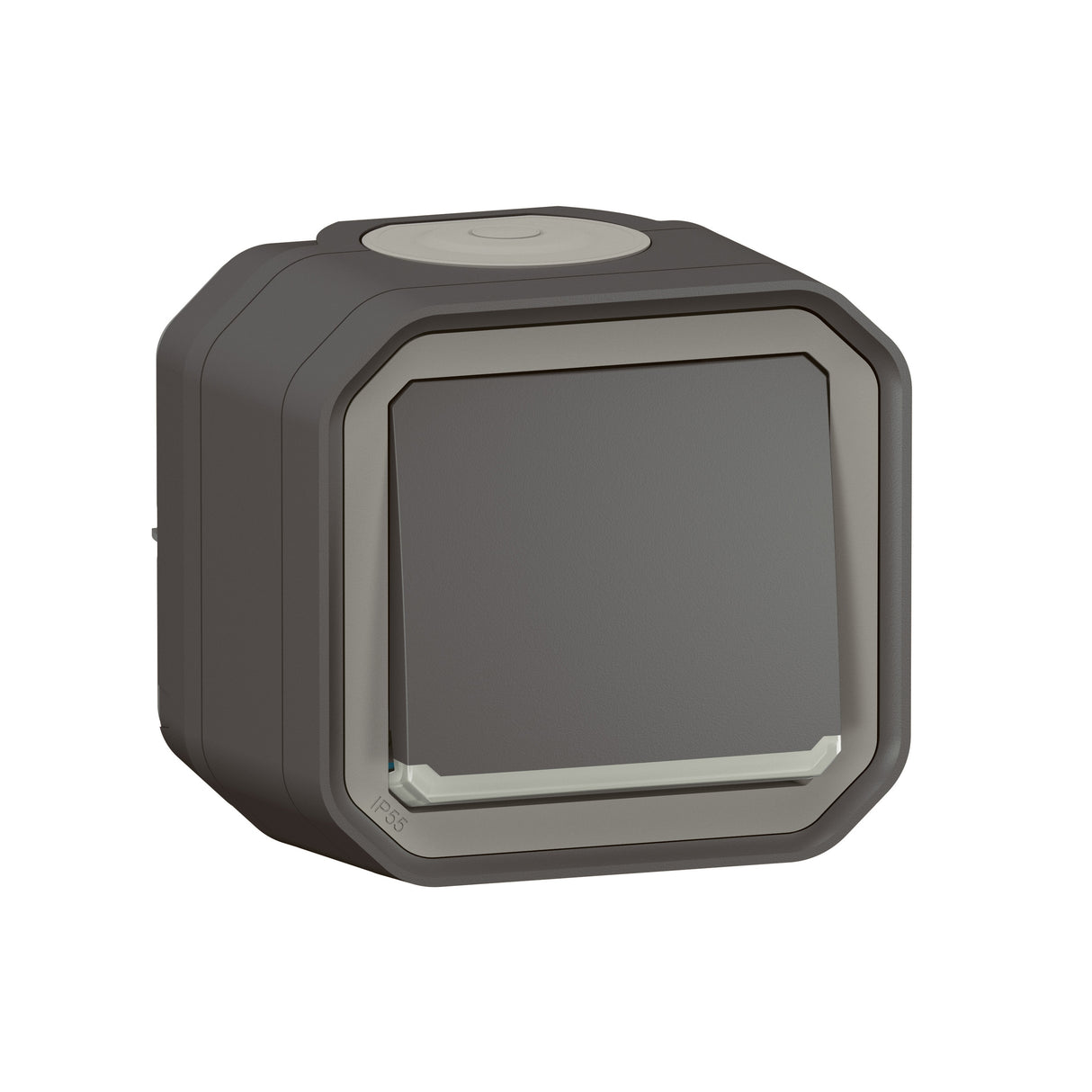 Conmutador testigo Plexo monobloc superficie - 10AX - Antracita
