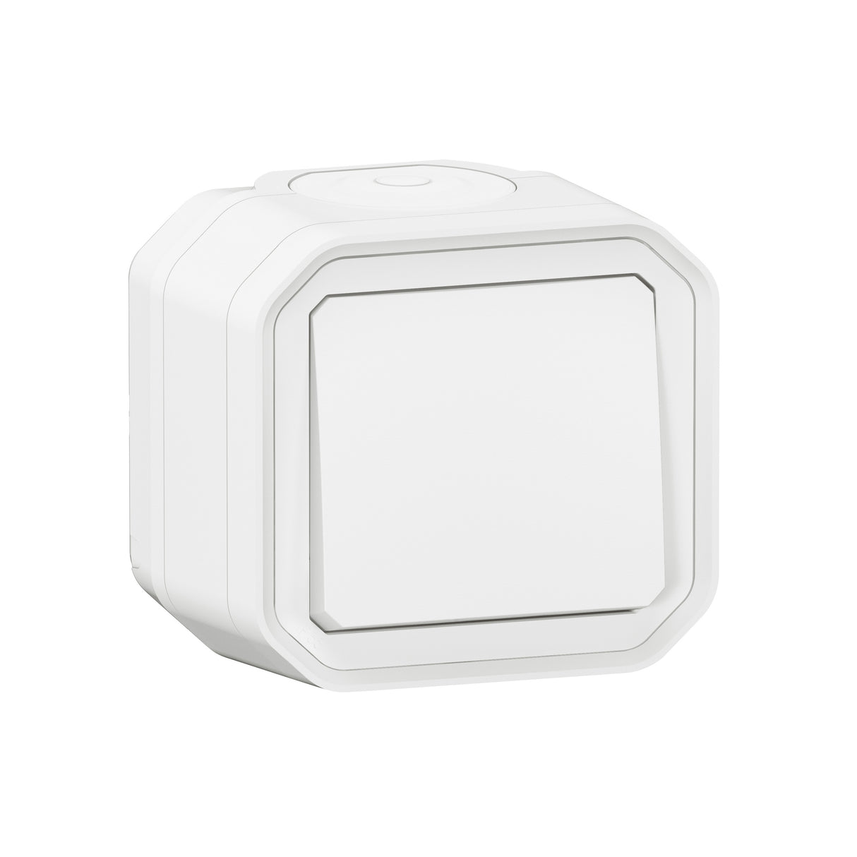 Conmutador Plexo monobloc superficie - 10AX - Blanco
