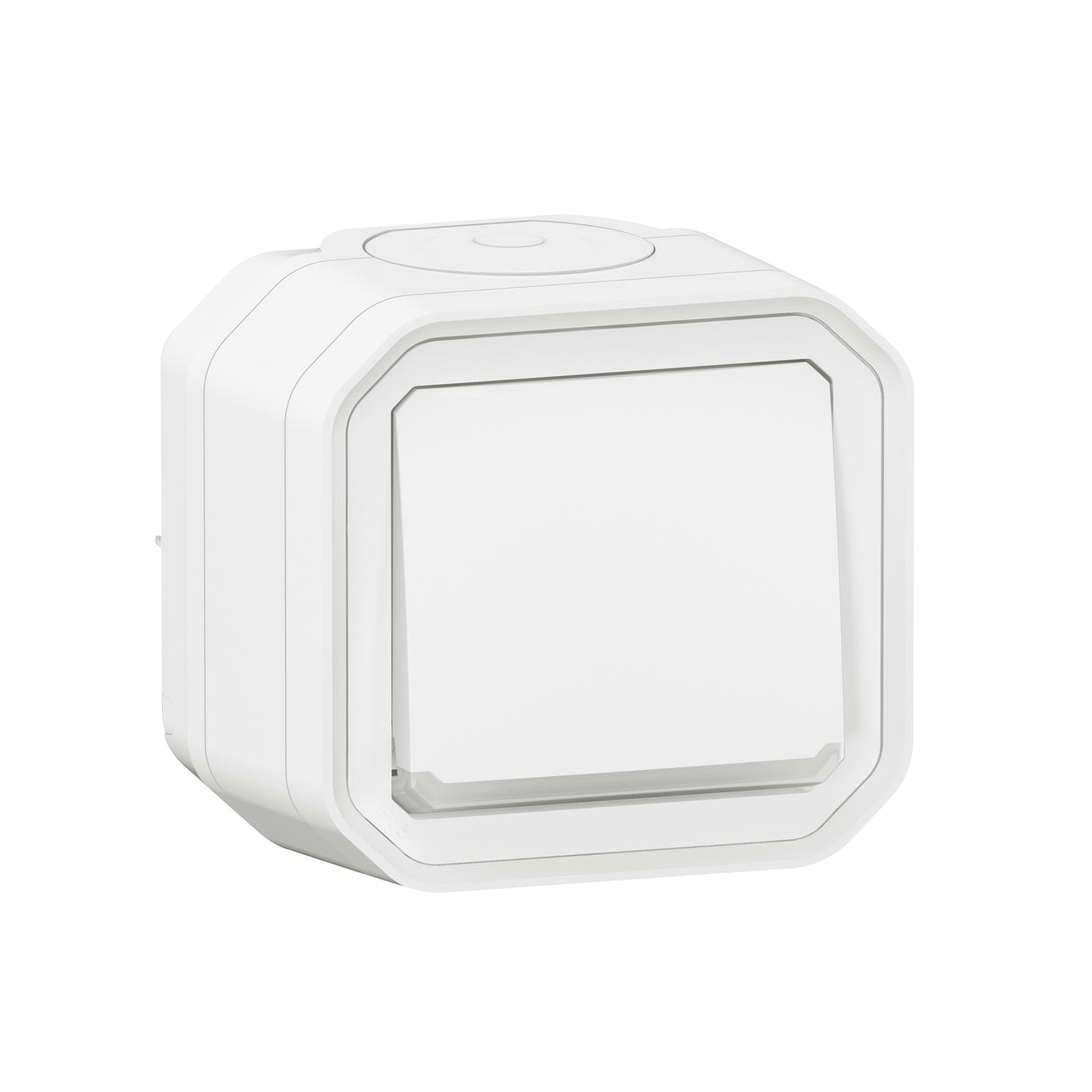Pulsador luminoso NA Plexo monobloc superficie - 10A - Blanco