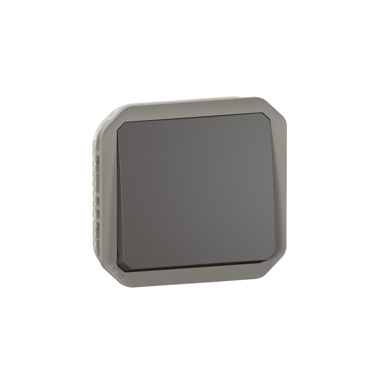 Pulsador NA Plexo modular - 10A - Antracita