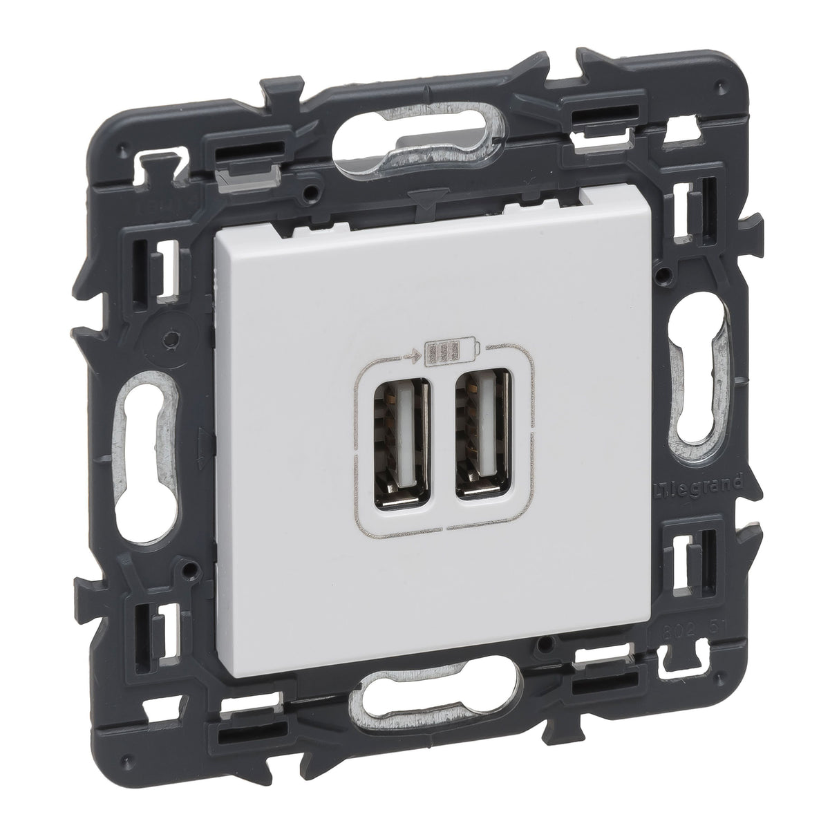 Cargador USB - 2 USB Tipo A+A - 2400mA - 15W