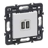 Cargador USB - 2 USB Tipo A+A - 2400mA - 15W
