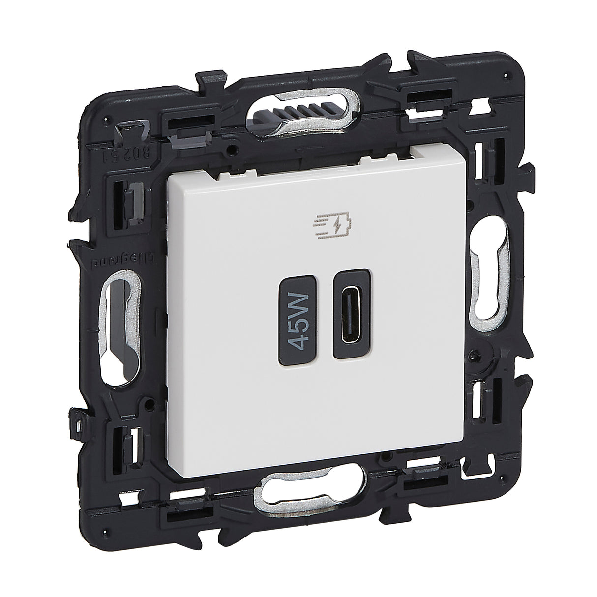 Base cargador USB - Tipo C PowerDelivery - 45W - 2mod - Blanco