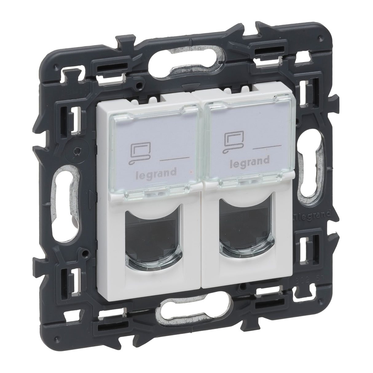 Base informática RJ45 - Cat.6 - UTP - Blanco